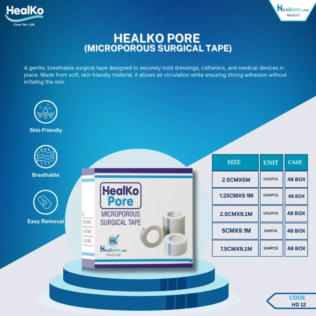 HEALKO PORE  (MICROPOROUS SURGICAL TAPE)